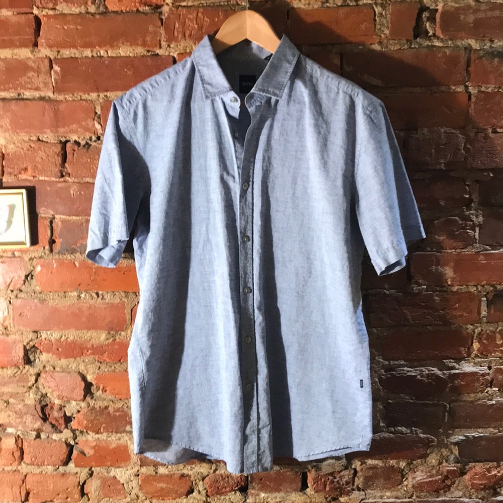 Hugo Boss Slim Fit Short Sleeve Shirt, sz L